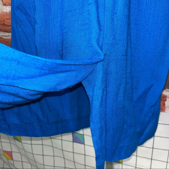 Vintage one piece dress romper blue size 12 - Picture 13 of 16